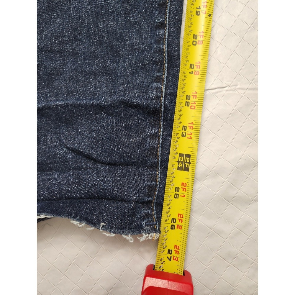 Judy Blue Jeans‎ Womens 15/32 Blue Skinny Fit High Rise Frayed Hem Stretch Denim - Picture 9 of 13